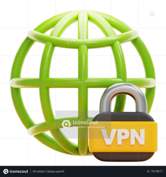 VPN  3D Icon