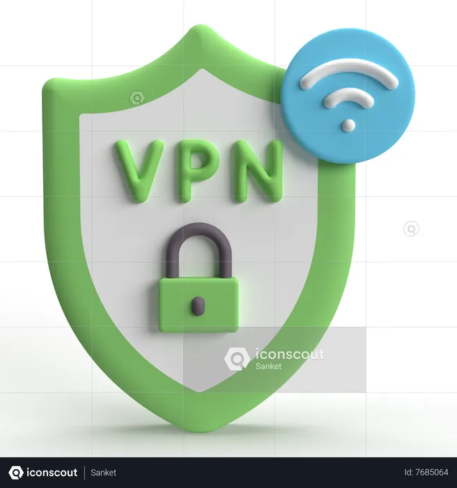 VPN  3D Icon