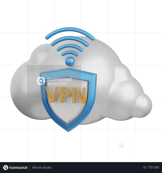 VPN  3D Icon