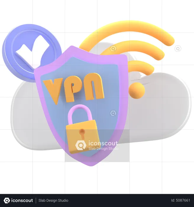 Vpn Network  3D Icon