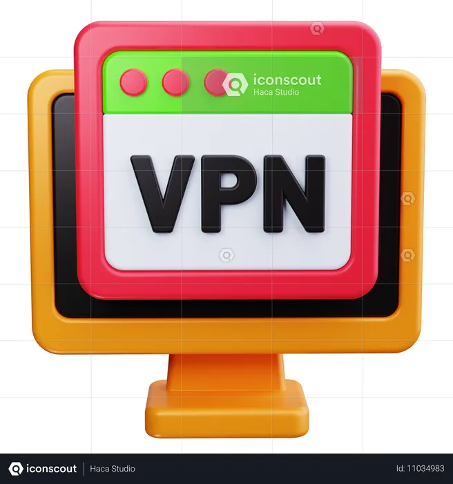 VPN-Netzwerk  3D Icon