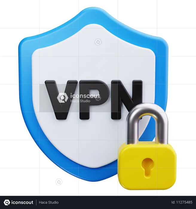 Sécurité VPN  3D Icon