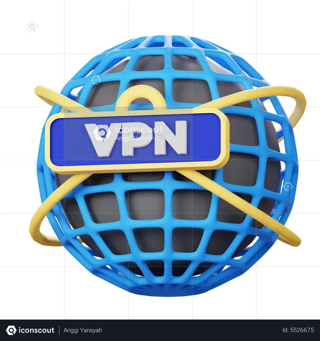 Vpn Security  3D Icon