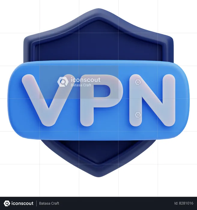 Seguridad VPN  3D Icon