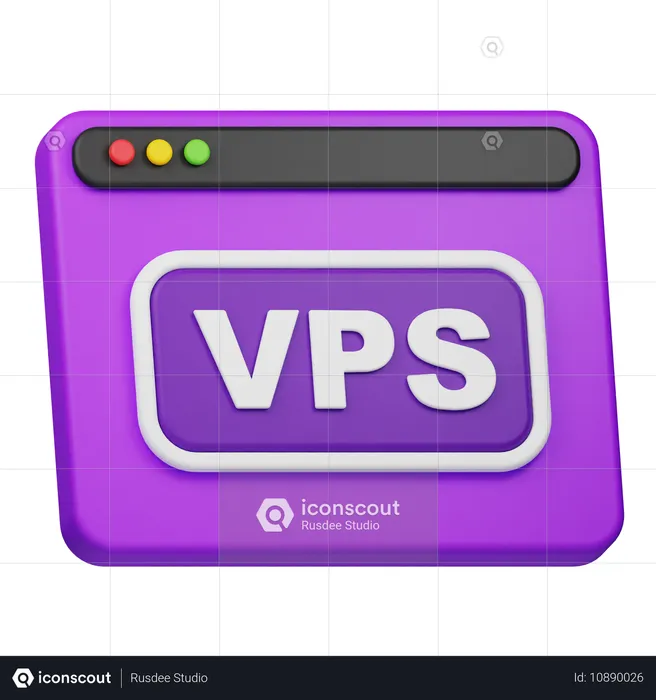 Vps Website  3D Icon