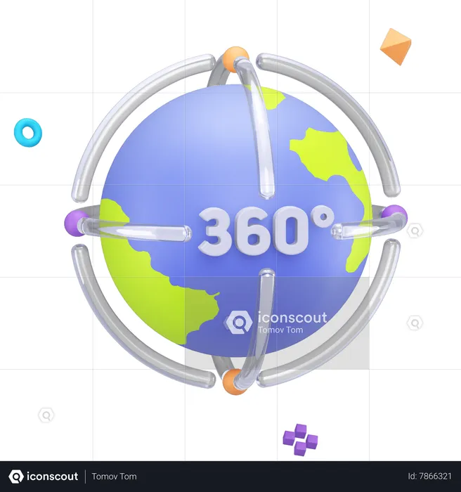 Vr 360  3D Icon