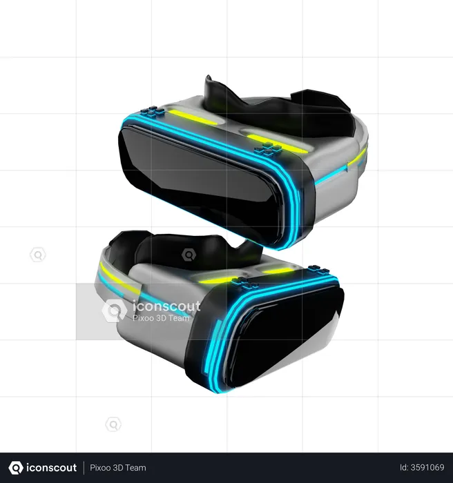 VR-Brille  3D Illustration