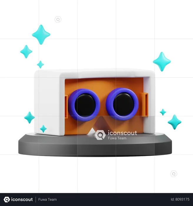 Cartón virtual  3D Icon