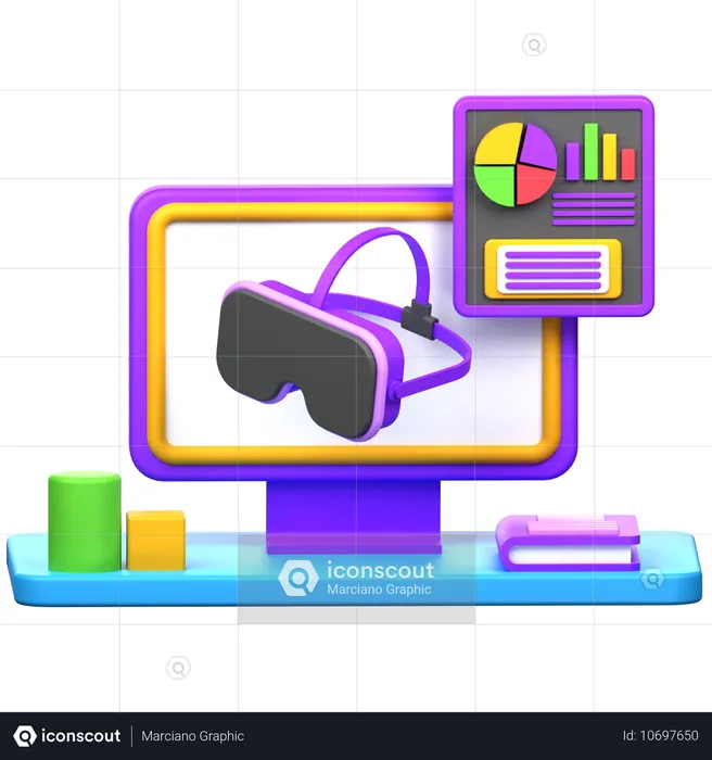 Vr Education  3D Icon