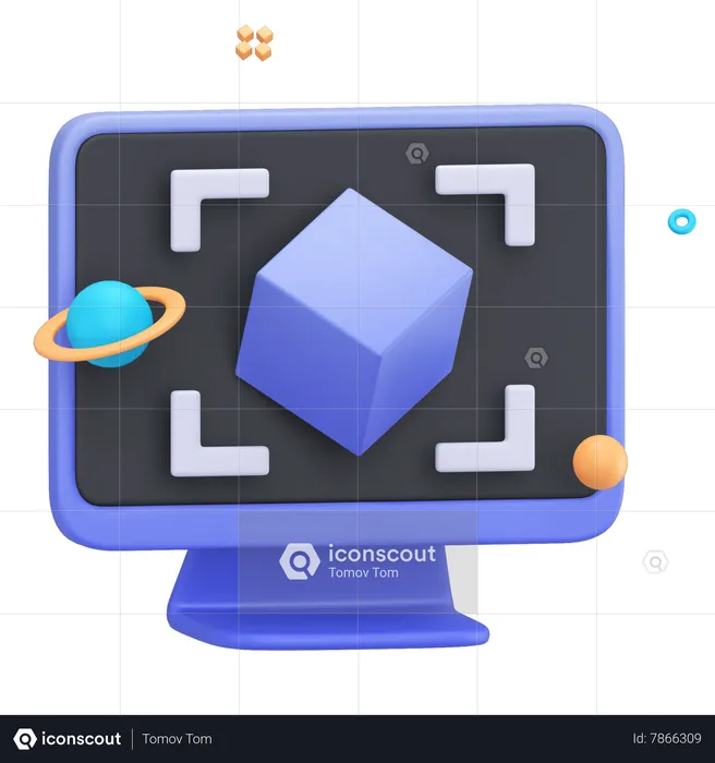 Éducation virtuelle  3D Icon