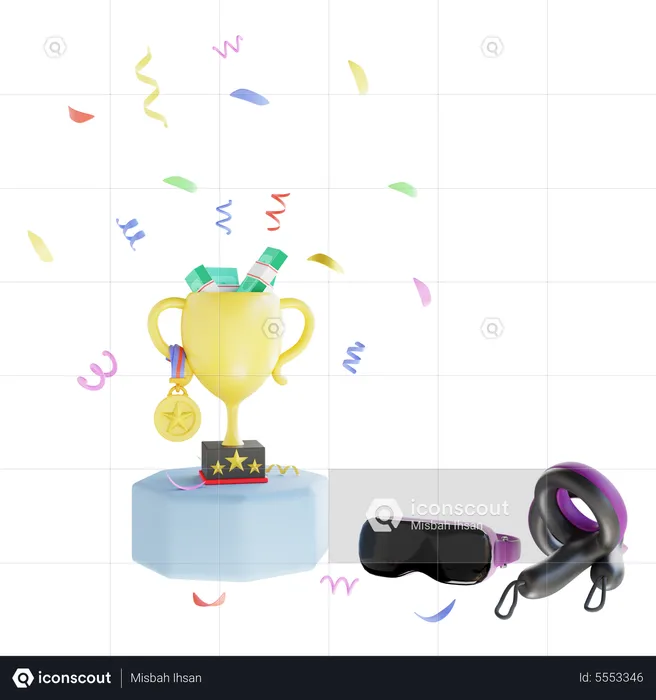 Vr Game Champion  3D Icon