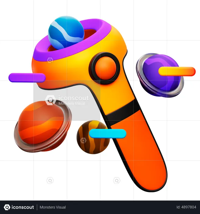 Vr Gaming Controller  3D Icon