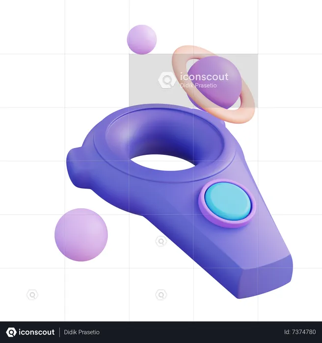 VR Gaming Controller  3D Icon