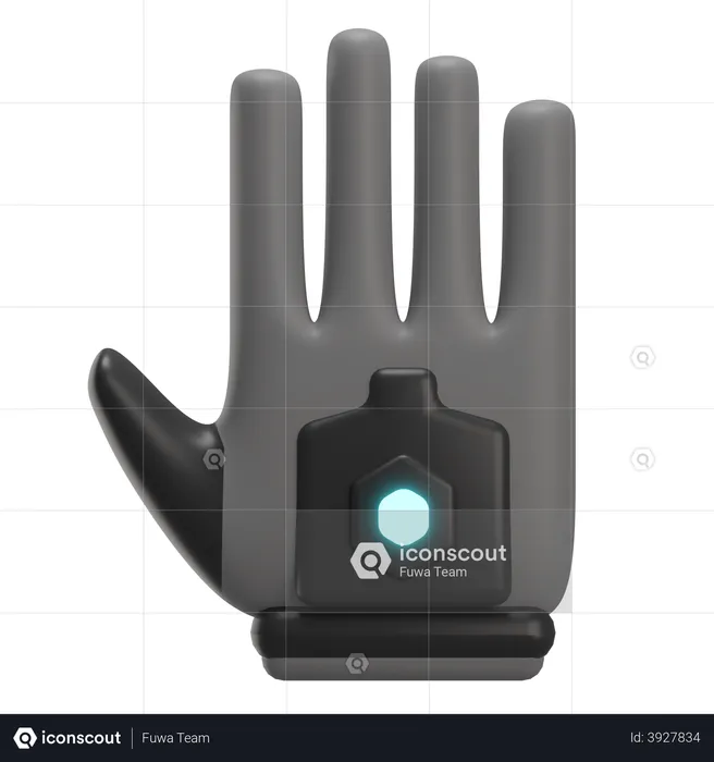 Vr Gaming Glove  3D Illustration