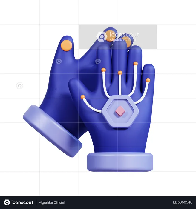 Vr Gaming Gloves  3D Icon