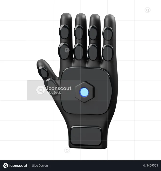 VR Gaming Gloves  3D Icon