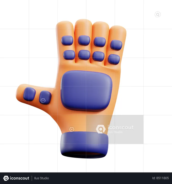 VR Gaming Gloves  3D Icon