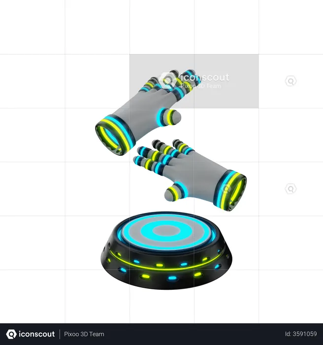 Vr Gaming Gloves  3D Icon