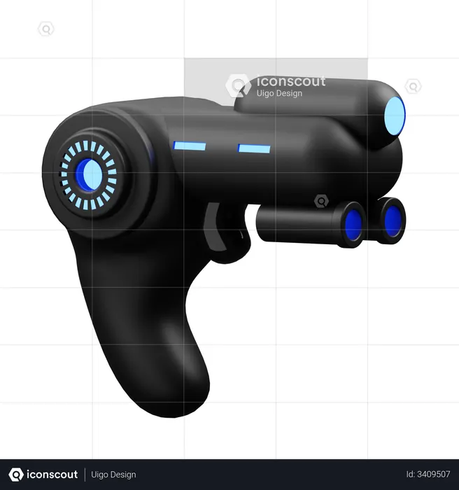 VR Gaming Gun  3D Icon