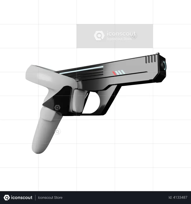 Vr Gaming Gun  3D Illustration