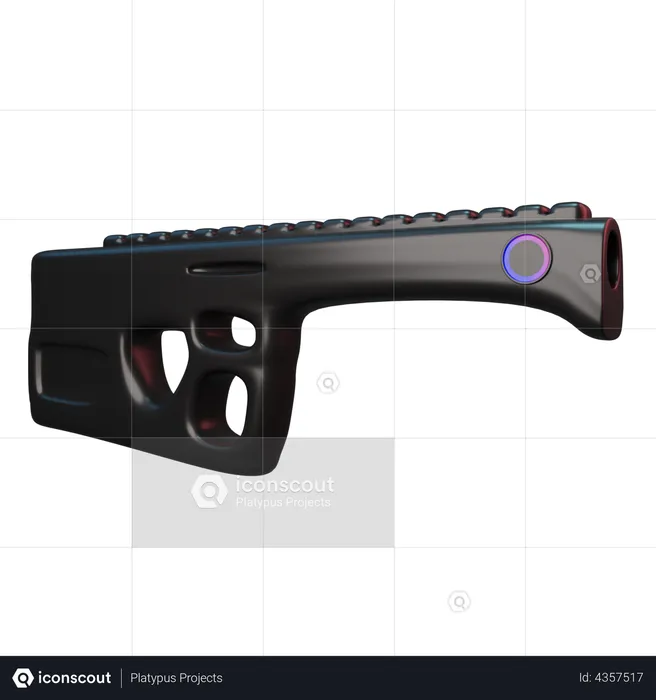 VR gaming gun  3D Illustration