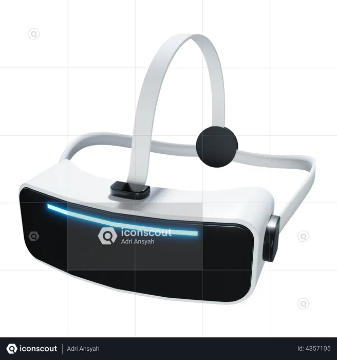 VR glass  3D Illustration