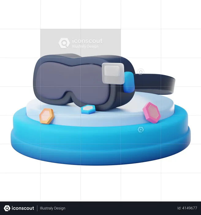 VR Glasses  3D Icon