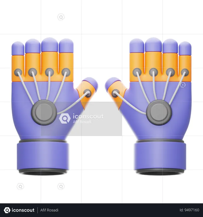 VR Gloves  3D Icon