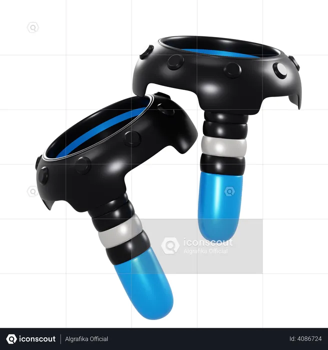 VR hand stick  3D Illustration