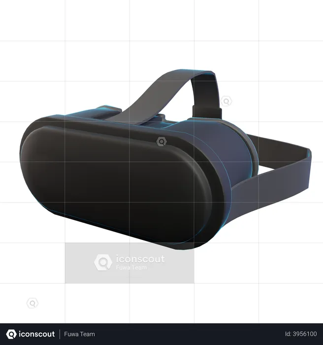 VR headset  3D Illustration
