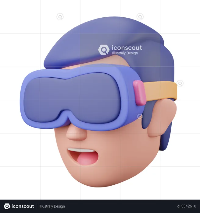 Vr Helmet  3D Icon