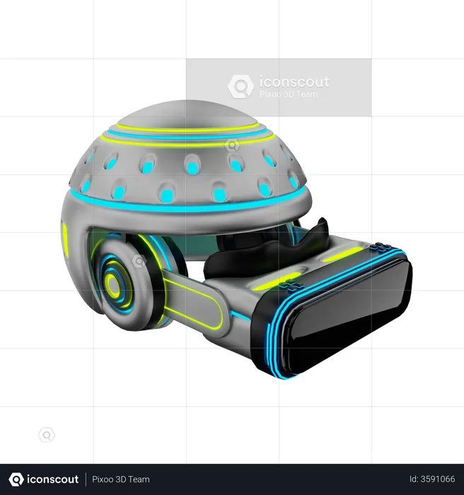 Vr Helmet  3D Illustration