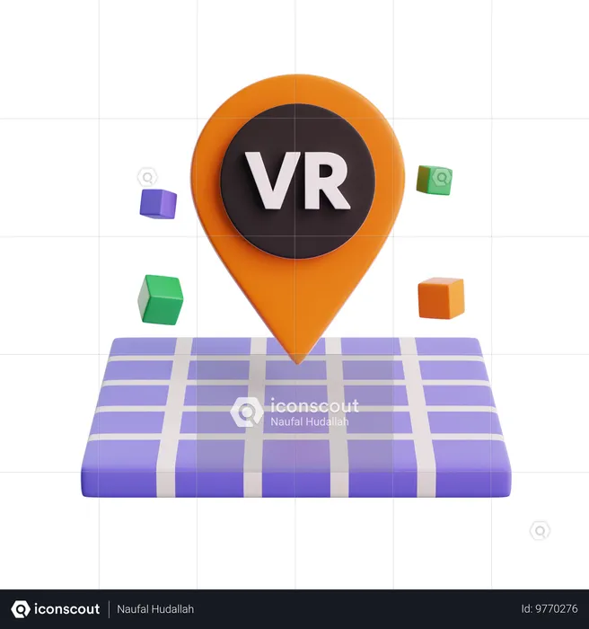 VR location  3D Icon