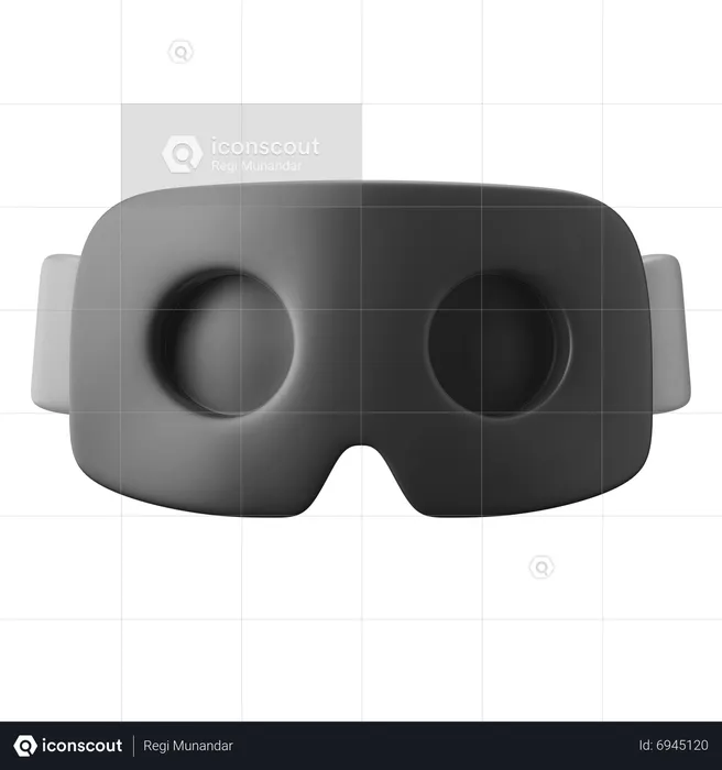 Óculos de realidade virtual  3D Icon