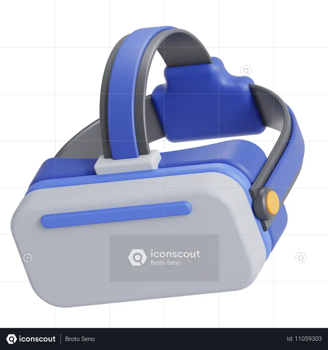 VR-Spiele-Headset  3D Icon