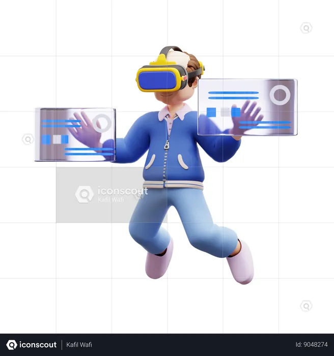 Vr Technology  3D Illustration