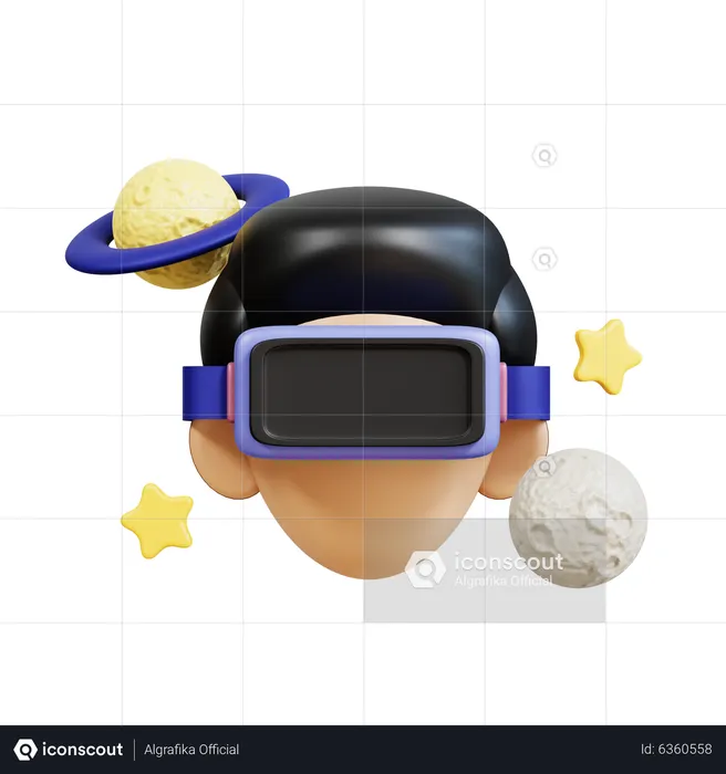 Vr User  3D Icon