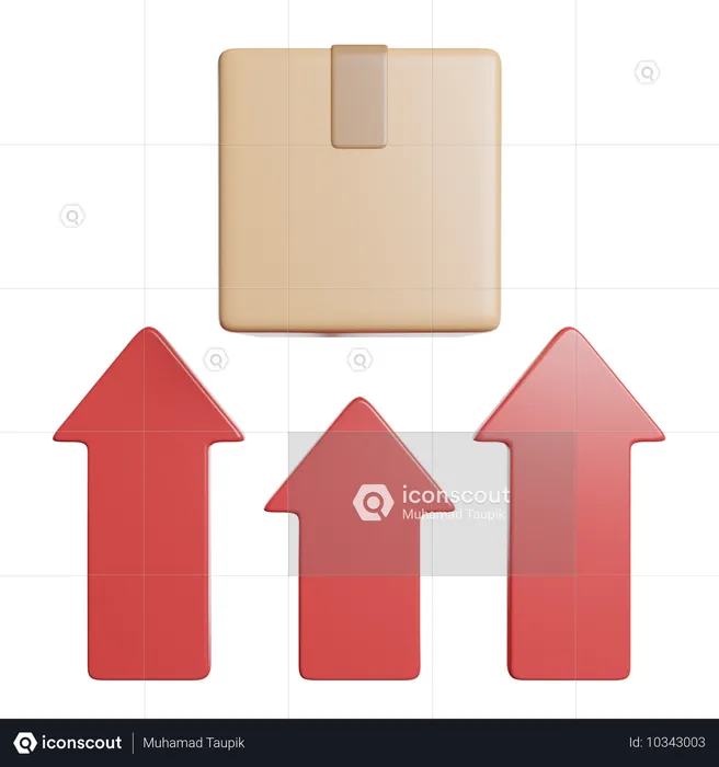 Wachstum  3D Icon