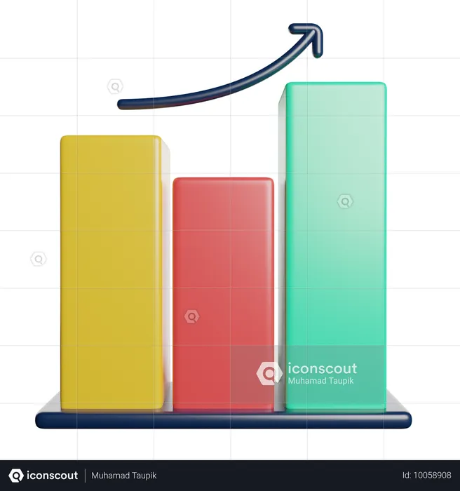 Wachstum Diagramm  3D Icon