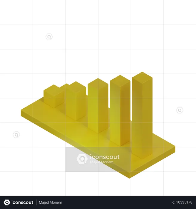 Wachstum Diagramm  3D Icon