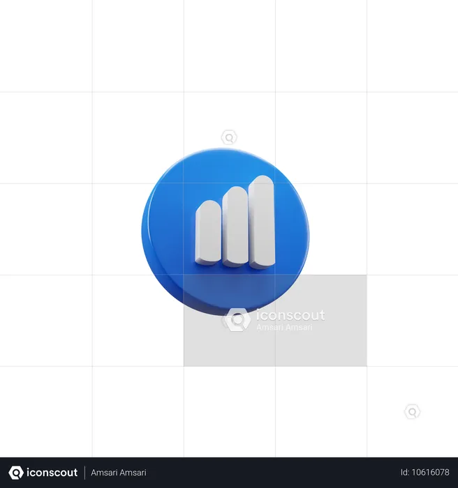 Wachstum Diagramm  3D Icon