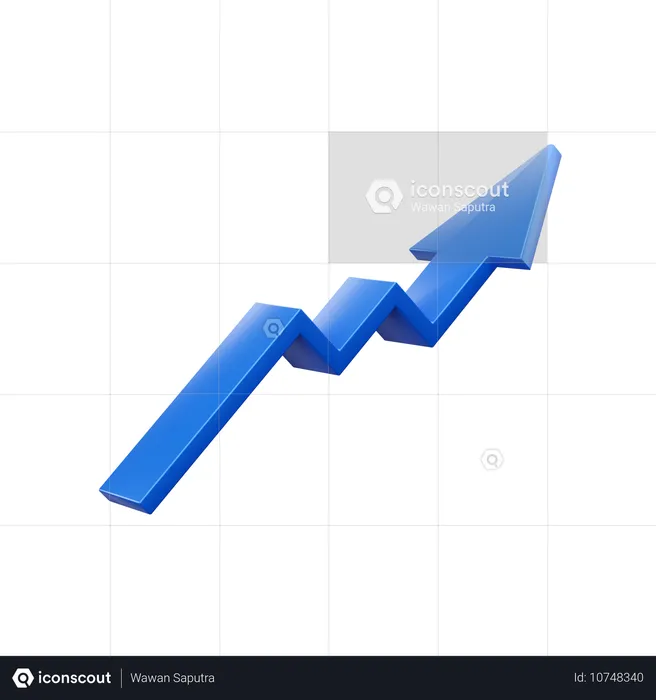 Wachstum Diagramm  3D Icon