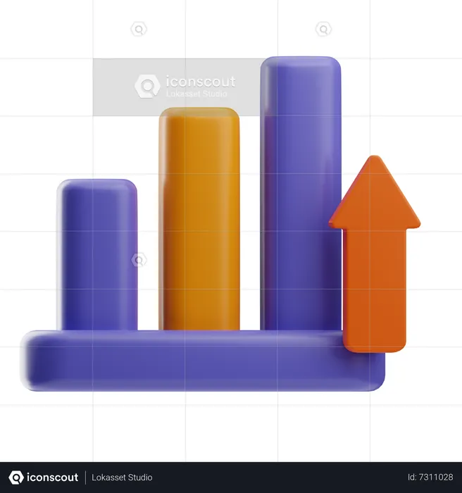 Wachstum Diagramm  3D Icon