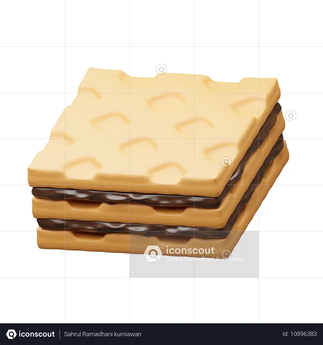 Wafer  3D Icon