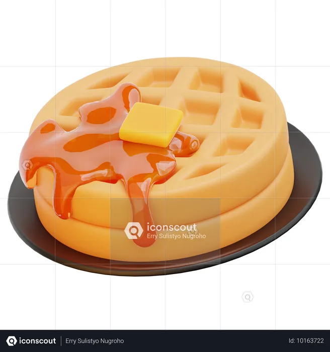 Waffel  3D Icon