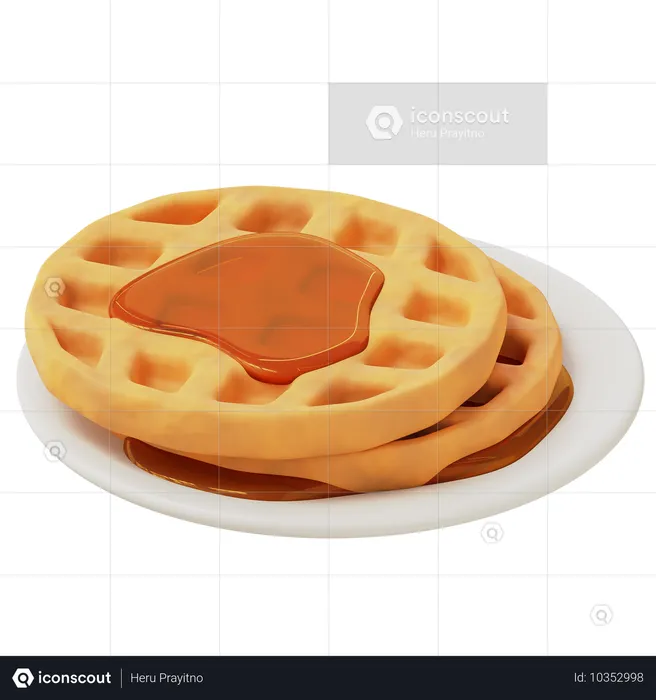 Waffel  3D Icon