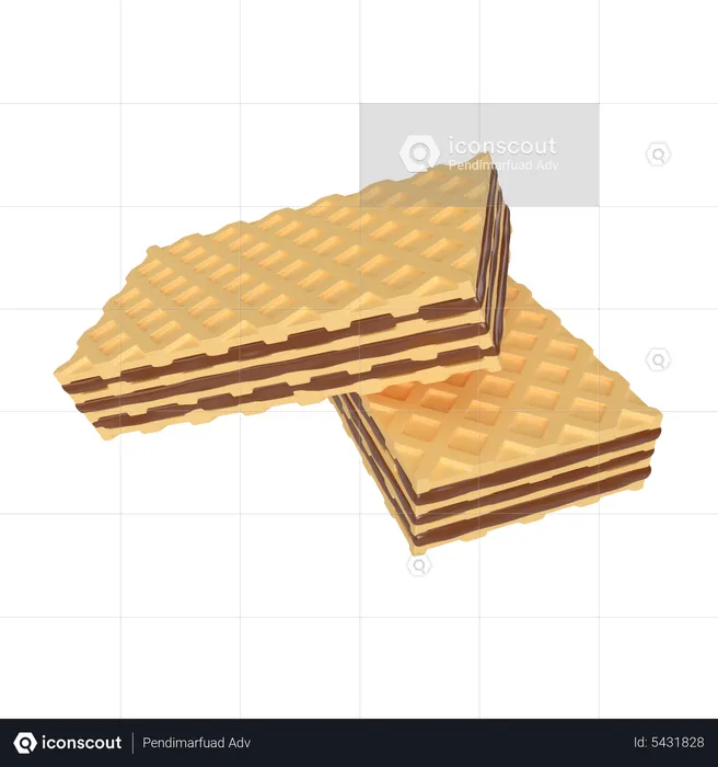 Waffeln  3D Icon