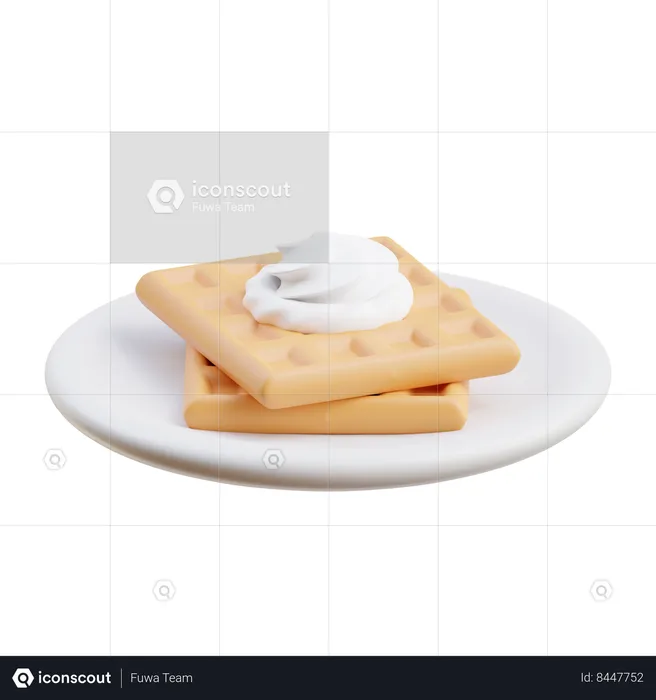 Waffle  3D Icon