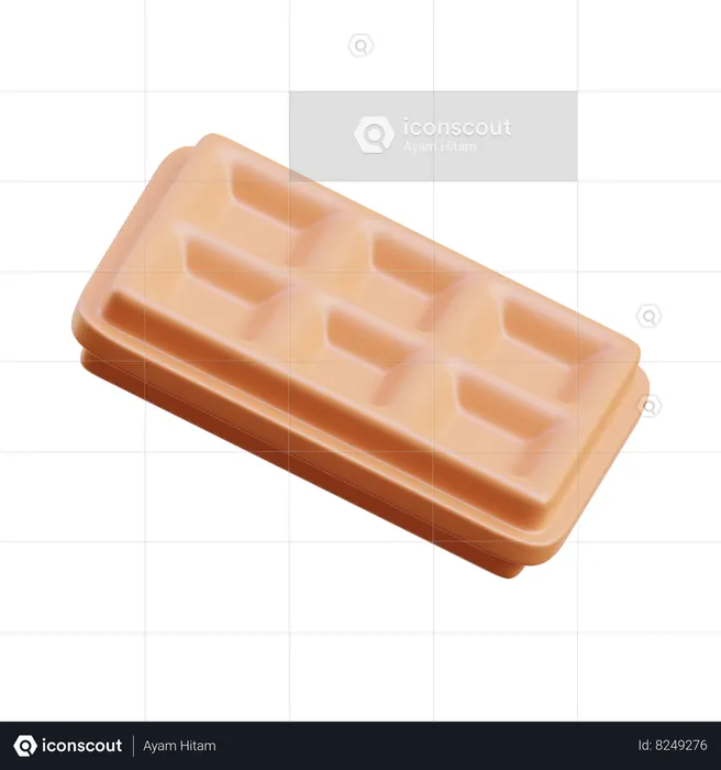 Waffle  3D Icon