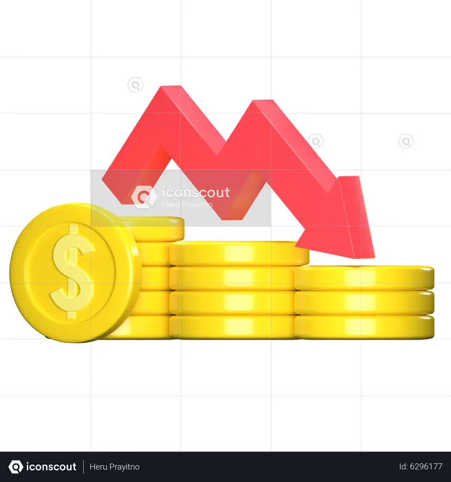 Währungs-Dropdown  3D Icon